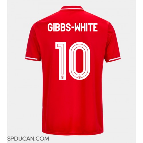 Muški Nogometni Dres Nottingham Forest Morgan Gibbs-White #10 Domaci 2025-26 Kratak Rukav
